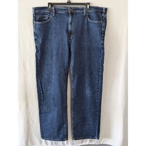 Orvis Straight Leg Bootcut Blue Jeans Men's Size 42x30
